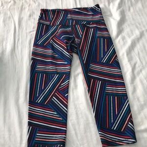 Multi colored Old Navy active capris